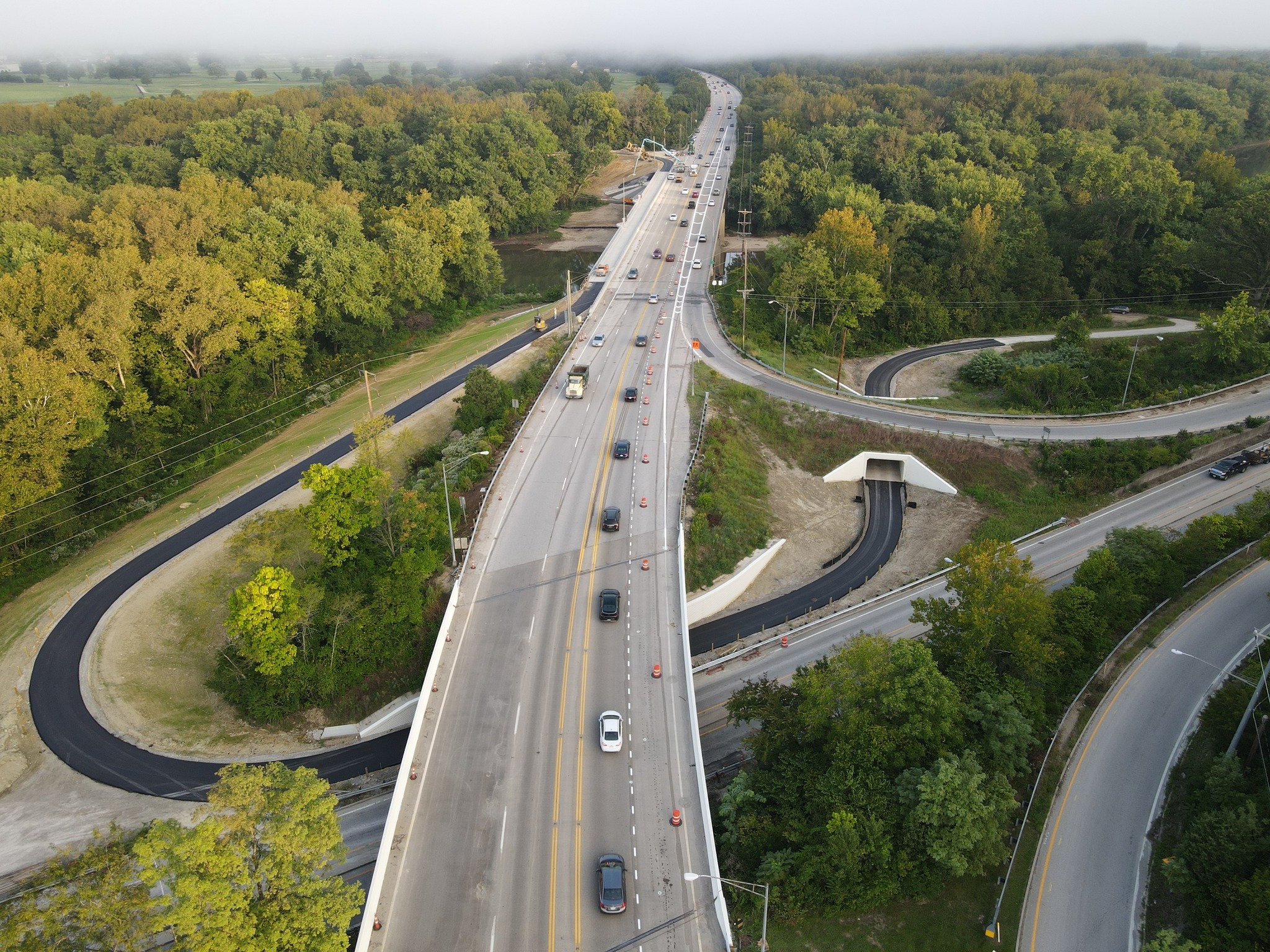 Beechmont Bridge Drone View