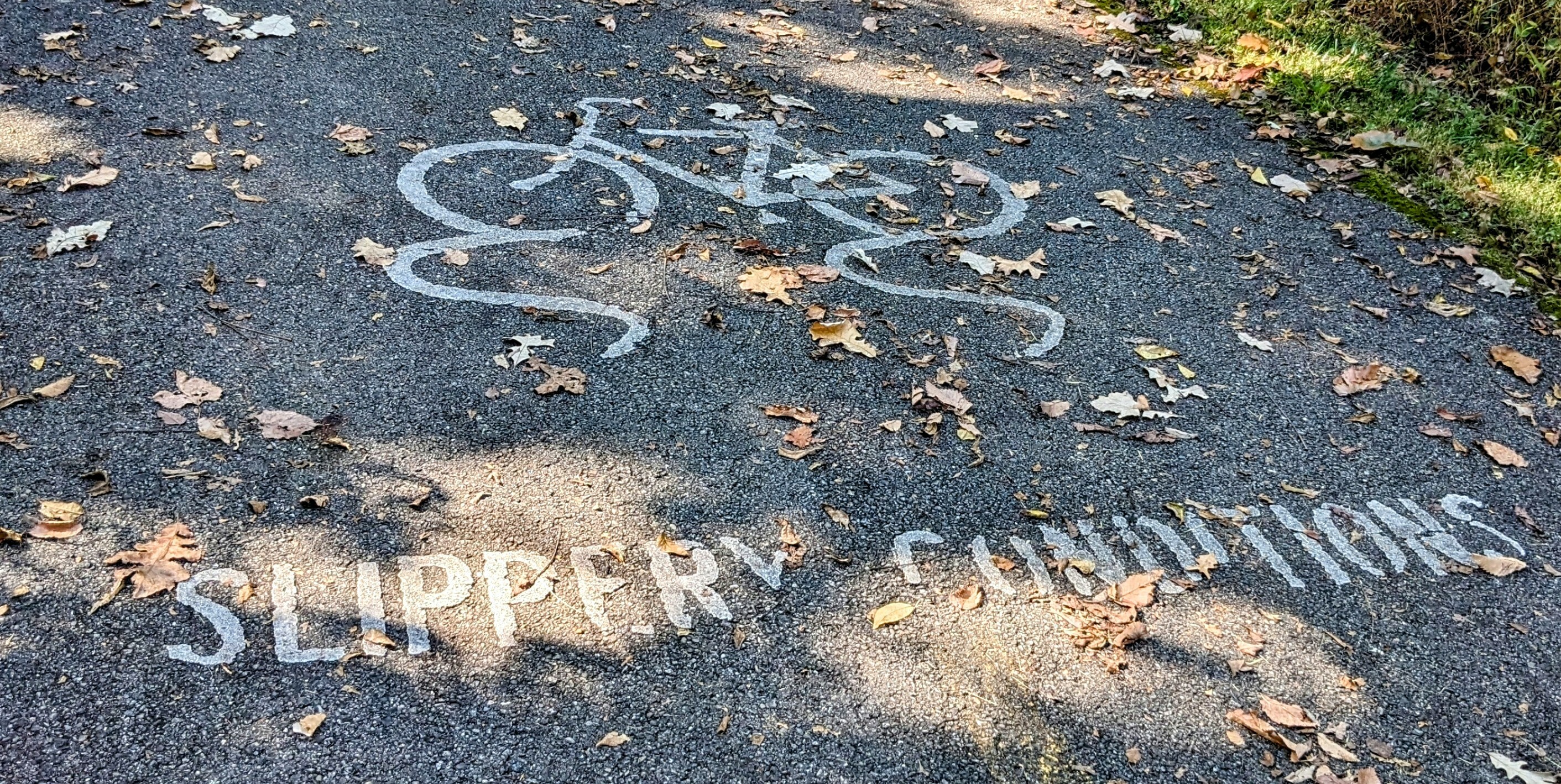 Slippery Wet pavement marking