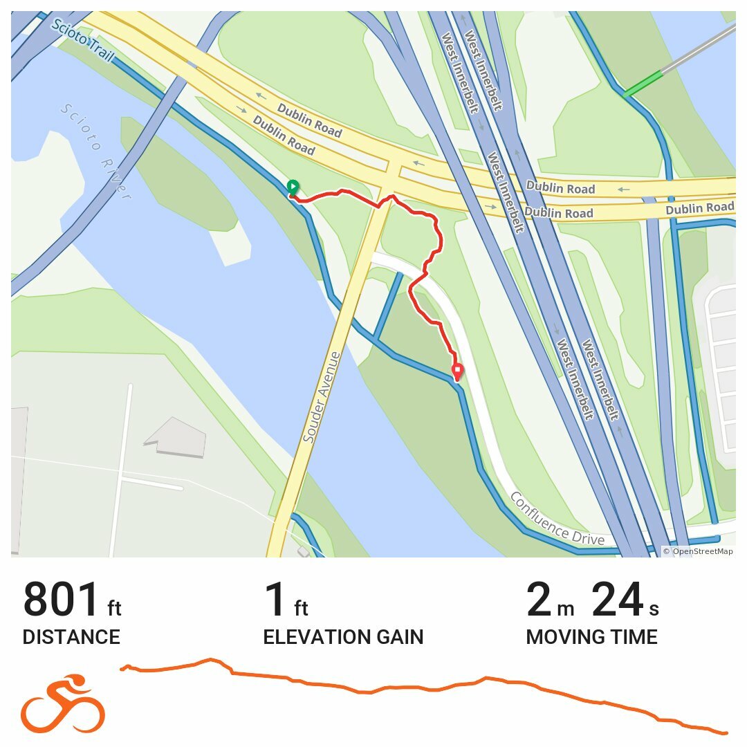 RWGPS Scioto Trail at Souder Ave